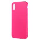 For iPhone XR Candy Color TPU Case(Magenta) - 1