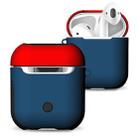 Frosted Rubber Paint + PC Bluetooth Earphones Case Anti-lost Storage Bag for Apple AirPods 1/2 - 1