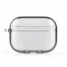 Wireless Earphones Shockproof Liquid Silicone Protective Case for Apple AirPods3(Clear White) - 1