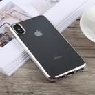 TOTUDESIGN Jane Series Electroplating TPU Case for iPhone X / XS (Silver) - 1