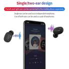 A10 TWS Space Capsule Shape Wireless Bluetooth Earphone with Magnetic Charging Box & Lanyard, Support HD Call & Automatic Pairing Bluetooth(Black) - 7