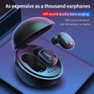 A10 TWS Space Capsule Shape Wireless Bluetooth Earphone with Magnetic Charging Box & Lanyard, Support HD Call & Automatic Pairing Bluetooth(White + Black) - 11