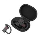 JHO-A9 TWS  Wireless Hanging Ear Type Bluetooth Earphone with Charging + Storage Integrated Zipper Bag, Support Voice Control(Black) - 1