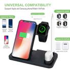 W30 QI Vertical Wireless Charger for Mobile Phones & Apple Watches & AirPods & Apple Pencil, with Adjustable Phone Stand (Black) - 6