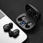 KONKA KT10 TWS CVC8.0 Noise Reduction Touch Smart Digital Display Bluetooth Earphone with Charging Box, Support Siri(Black) - 2