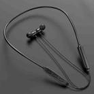 Bluetooth 5.1 Round Wire Neck-mounted Bluetooth Sports Earphone with Magnetic Function(Black) - 1