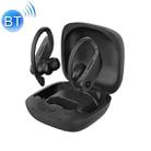 b10 TWS Bluetooth 5.0 Hanging Ear Wireless Bluetooth Sports Earphone with Magnetic Charging Box, Support Call & Siri & Charging Box Wireless Charging(Black) - 1