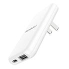 Original Lenovo RAGAU 18W USB-C / Type-C + QC3.0 USB-A Ultra-thin Foldable Travel Charger, US Plug (White) - 1