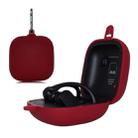 Solid Color Silicone Wireless Bluetooth Earphone Protective Case for Beats Powerbeats Pro(Wine Red) - 1