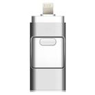 SHISUO 3 in 1 256GB 8 Pin + Micro USB + USB 3.0 Metal Push-pull Flash Disk with OTG Function(Silver) - 1