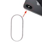 Rear Camera Glass Lens Metal Protector Hoop Ring for iPhone XS & XS Max(White) - 1