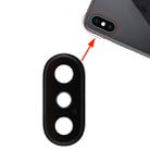 Back Camera Bezel with Lens Cover for iPhone XS / XS Max(Black) - 1