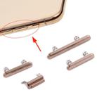 Side Keys (Power Button + Volume Button + Mute Button) for iPhone XS / XS Max(Gold) - 4