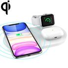 A04 3 in 1 Multi-function Qi Standard Wireless Charger for Mobile Phones & iWatch & AirPods (White) - 1