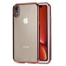 For iPhone XR Ultra-thin Electroplating TPU Protective Case(Rose Gold) - 1