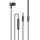 awei L2  3.5mm Plug In-Ear Wired Stereo Earphone with Mic(Black) - 1