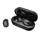 awei T16 TWS Bluetooth V5.0 Ture Wireless Sports Headset with Charging Case(Black) - 1