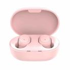 A6S IPX4 Waterproof Bluetooth 5.0 Wireless Bluetooth Earphone with Charging Box, Support for HD Calls & Siri & IOS Power Display (Pink) - 1