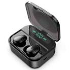 X7 TWS V5.0 Binaural Wireless Stereo Bluetooth Headset with Charging Case and Digital Display(Black) - 1