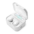 X7 TWS V5.0 Binaural Wireless Stereo Bluetooth Headset with Charging Case and Digital Display(White) - 1