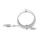 ROCK 2.4A 8 Pin Silicone Magnetic Charging Data Cable, Length: 0.9m (White) - 1