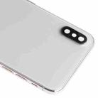 Battery Back Cover Assembly (with Side Keys & Speaker Ringer Buzzer & Motor & Camera Lens & Card Tray & Power Button + Volume Button + Charging Port + Signal Flex Cable & Wireless Charging Module) for iPhone XS(White) - 4