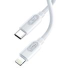 ROCK Z16 USB-C / Type-C to 8 Pin PD Fast Charging Data Cable for iPhone, iPad, Length: 2m(White) - 1