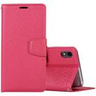 Silk Texture Horizontal Flip Leather Case for iPhone XR, with Holder & Card slots & Wallet & Photo Frame (Red) - 1