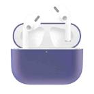 For AirPods Pro Solid Color Silicone Earphone Protective Case(Light Purple) - 1