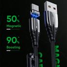JOYROOM S-M408 Magnetic Series  3 in 1 3A USB to 8 Pin + USB-C / Type-C + Micro USB Charging Cable, Length: 1.2m (Black) - 3