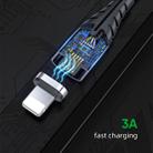 JOYROOM S-M408 Magnetic Series  3 in 1 3A USB to 8 Pin + USB-C / Type-C + Micro USB Charging Cable, Length: 1.2m (Green) - 4