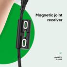 JOYROOM S-M408 Magnetic Series  3 in 1 3A USB to 8 Pin + USB-C / Type-C + Micro USB Charging Cable, Length: 1.2m (Green) - 14