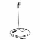 hoco M61 1.2m Nice Tone Single Ear Universal Wired Earphones with Mic (Black) - 1