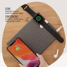 ROCK 3 in 1 Leather Portable Folding Wireless Charger for iPhone + iWatch + AirPods (Green) - 4