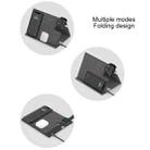 ROCK 3 in 1 Leather Portable Folding Wireless Charger for iPhone + iWatch + AirPods (Grey) - 12