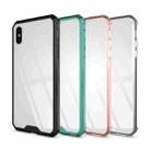 For iPhone XS Max Acrylic + TPU Shockproof Transparent Armor Case (Magenta) - 8