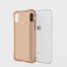 For iPhone X / XS Shockproof Transparent TPU Soft Case(Orange) - 1
