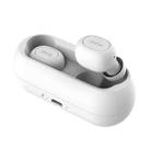 QCY T1C TWS Bluetooth 5.0 In-ear Mini Wireless Noise Cancellation Earphone, For iPad, iPhone, Galaxy, Huawei, Xiaomi, LG, HTC and Other Smart Phones(White) - 1