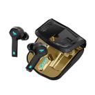 M01 Touch-control Gaming Bluetooth Earphone with Cool Breathing Light & Charging Box & LED Battery Display, Support Game / Music Dual Mode & Master-slave Switching & HD Call (Black) - 1