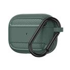 WIWU APC005 For Airpods Pro Shockproof Carbon Fiber Texture Bluetooth Earphone Protective Case (Green) - 1