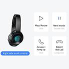 JOYROOM JR-H16 Bluetooth 5.0 Fashion Design Bluetooth Headphone with Breathing Lamp(Black) - 14