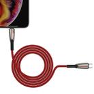 JOYROOM S-M417 Roma Series PD Fast Charging Cable 8 Pin to USB-C / Type-C Weave Data Cable, Length: 1.2m (Red) - 1