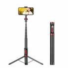 Aluminum Alloy Mobile Phone Bluetooth Selfie Stick Live Floor Tripod Bracket, Height: 1.8m - 1