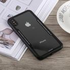 Acrylic + TPU Shockproof Case for iPhone X / XS(Black) - 1