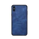 For iPhone X / XS PINWUYO Anti-wrestling Waterproof Full Coverage PC Case(Blue) - 1