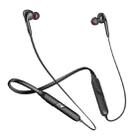 ipipoo GP-3 Bluetooth 4.2 Magnetic Adsorption Stereo Neck-mounted Wired Control Sports Bluetooth Earphone, Support Hands-free Calling(Black) - 1
