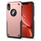Shockproof Rugged Armor Protective Case for  iPhone XR(Rose Gold) - 1