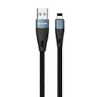 WK WDC-079 1m 2.4A Output USB to 8 Pin High Fibre Braided Data Sync Charging Cable - 1