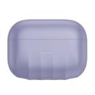 Baseus Shell Pattern Silica Gel Case for AirPods Pro(Purple) - 1