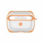 APC001 For AirPods Pro PC + TPU Transparent Earphone Protective Case with Hook (Orange) - 1